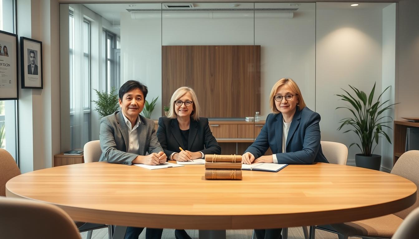 Business agreement signing